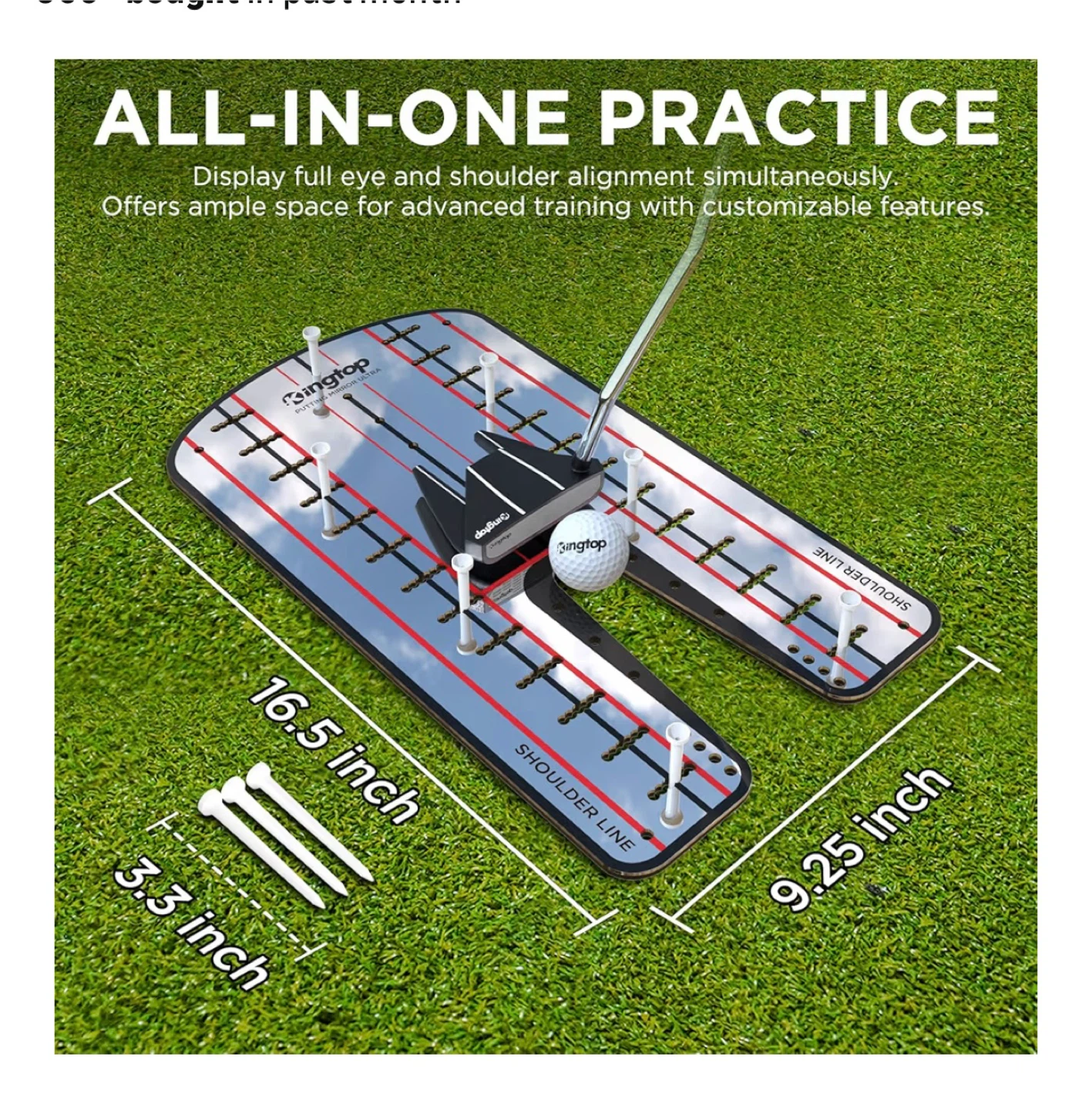 New Ringtop Putting Mirror Ultra Golf Training Aid - photo 4