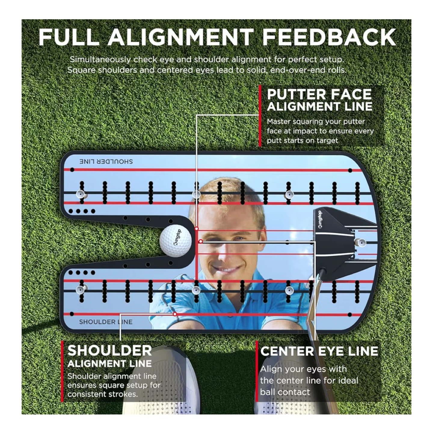 New Ringtop Putting Mirror Ultra Golf Training Aid - photo 3