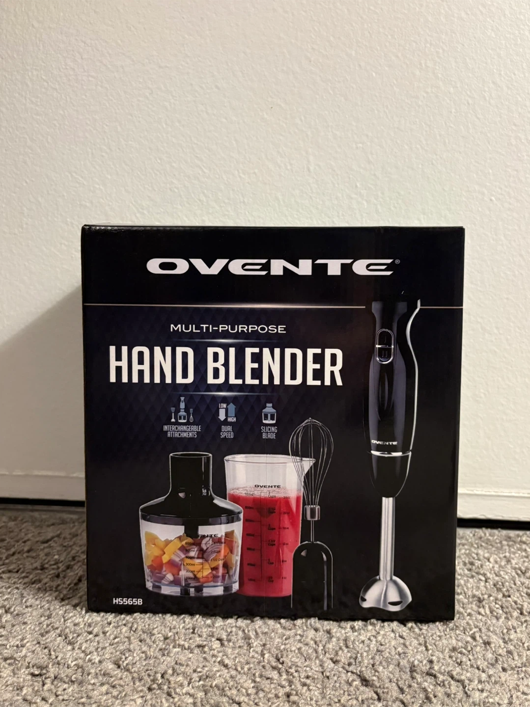 Ovente Multi-Purpose Hand Blender - Brand New