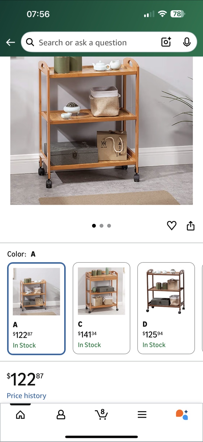 Rolling Kitchen Cart