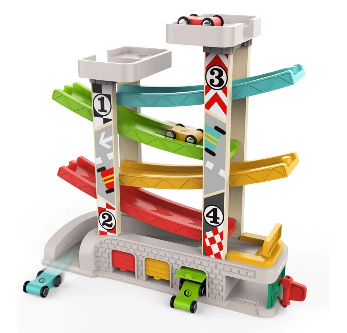 TOP BRIGHT Race Track Car Ramp Racer