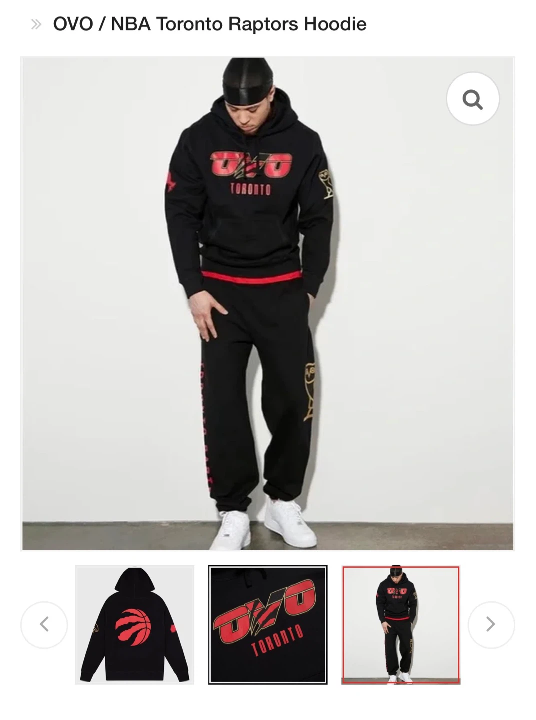 OVO Toronto Raptors Hoodie (Size Medium) - photo 4