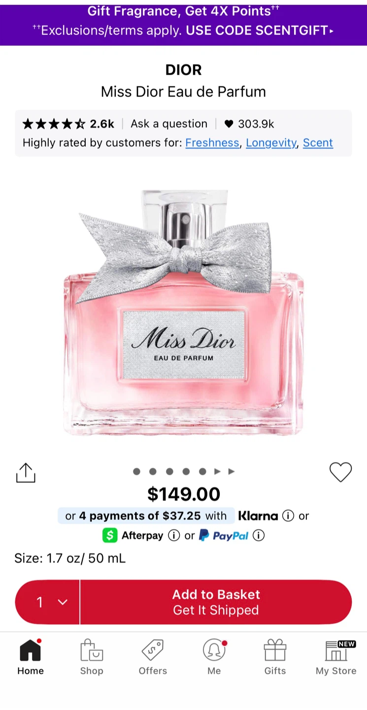 Miss Dior Eau de Parfum 50ml