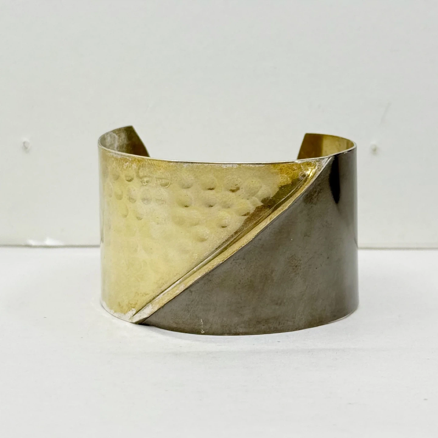 Vintage silver plated brass cuff bracelet - GM1508 - photo 3