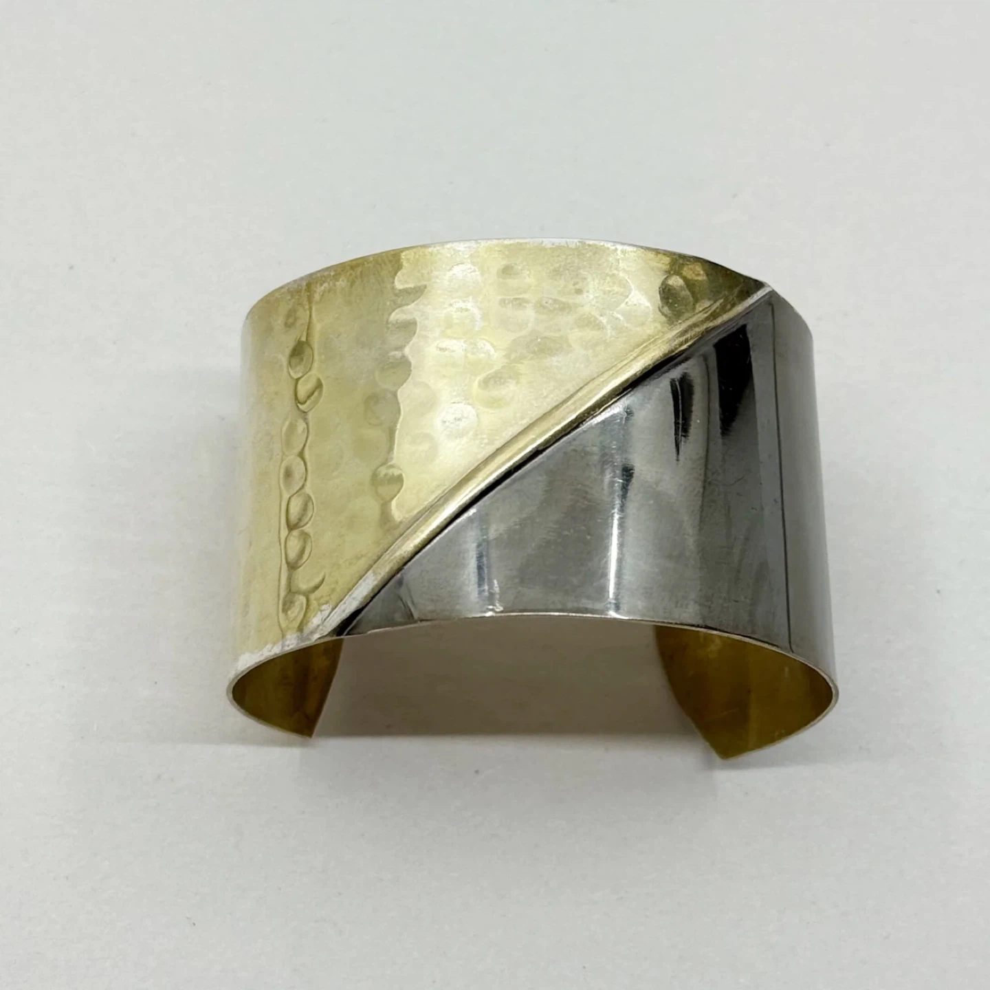 Vintage silver plated brass cuff bracelet - GM1508 - photo 2
