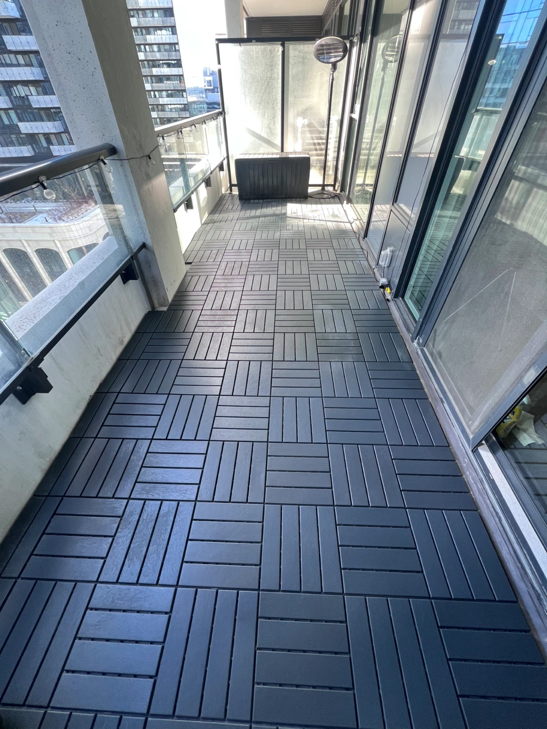 Outdoor decking tiles (IKEA Runnen)
