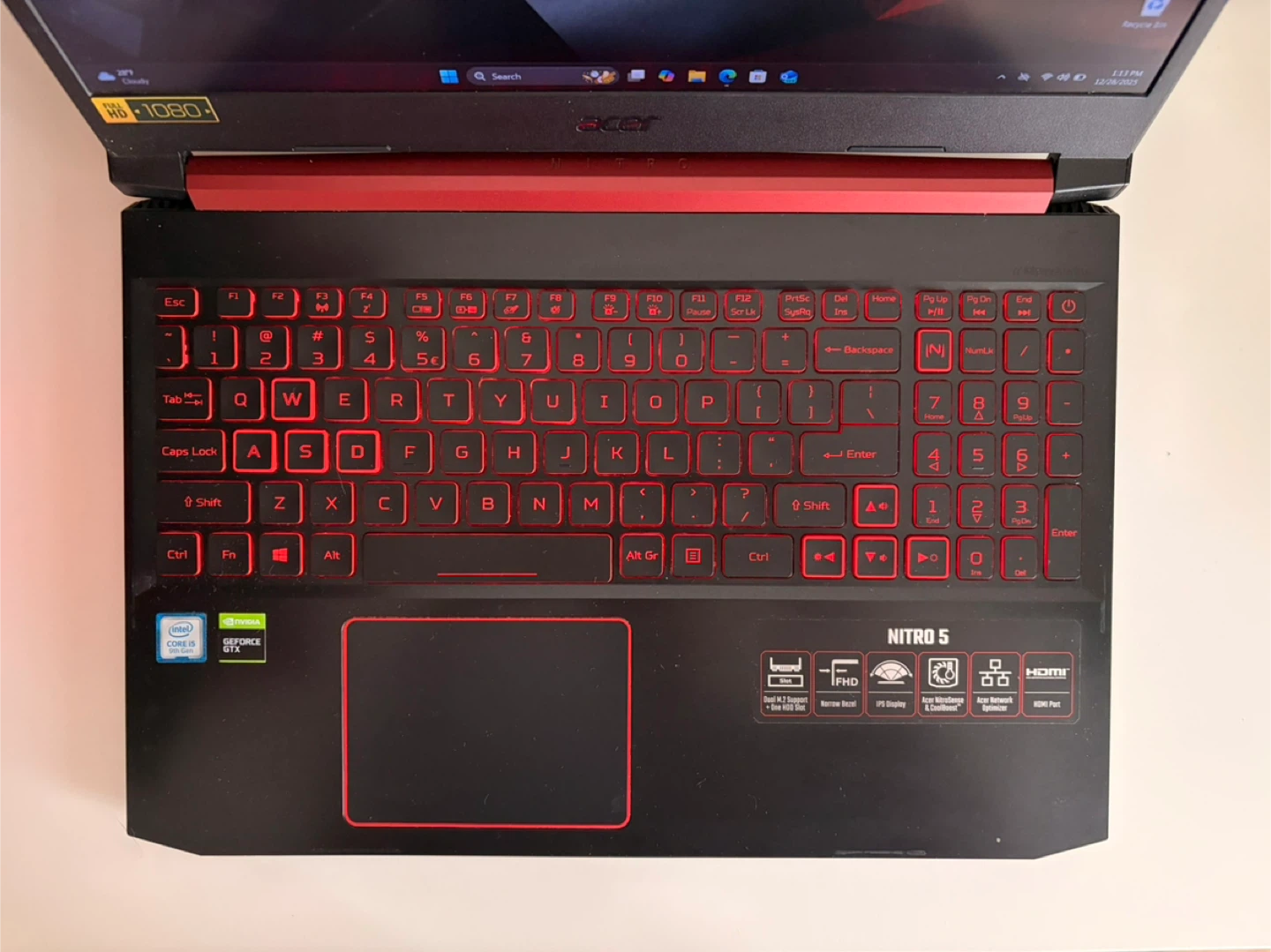 Acer Nitro 5 AN515-54 Gaming Laptop | i5 | 16Gb | GTX1650 - photo 2