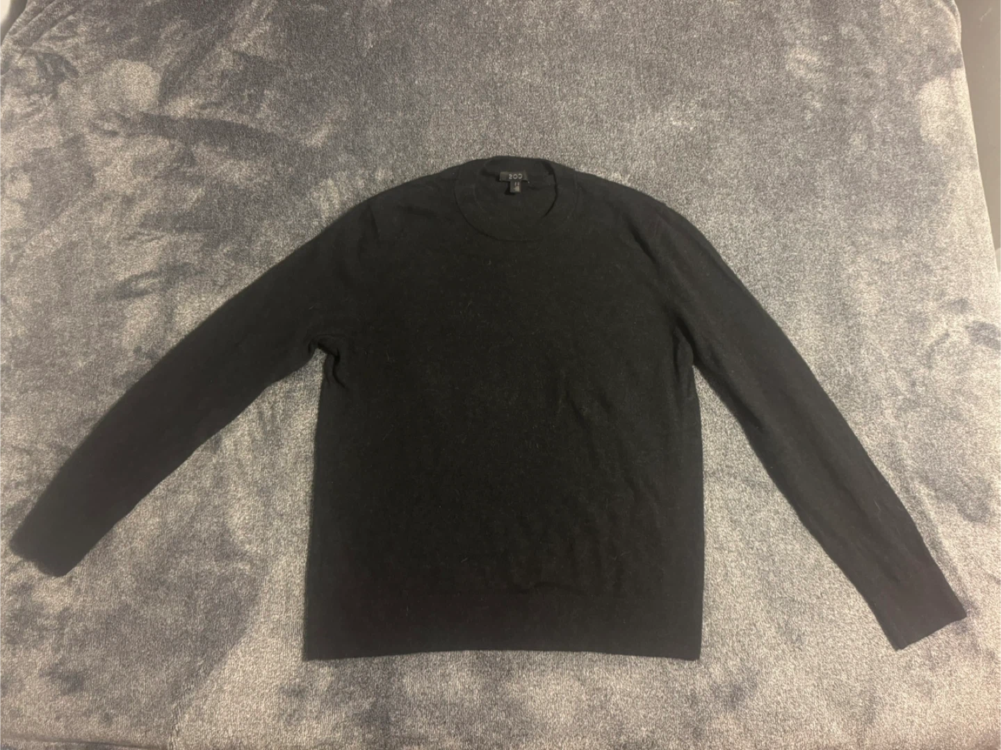 COS Black Crew Neck Sweater Size XL