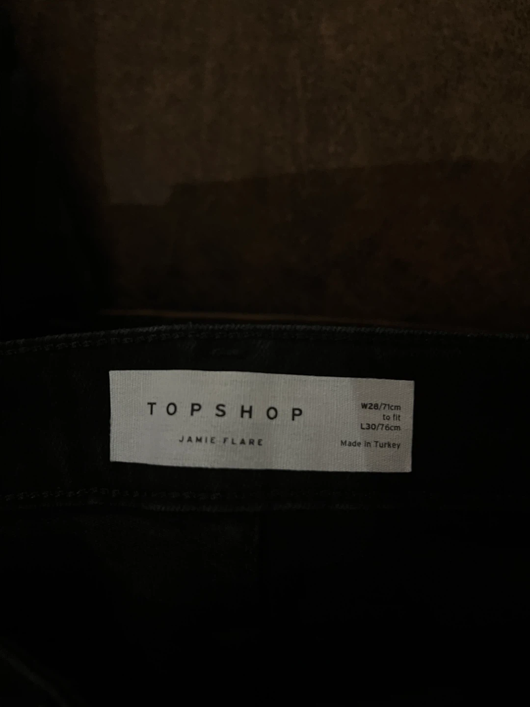 Topshop Jamie Flare Black Jeans - W28 L30 - photo 3