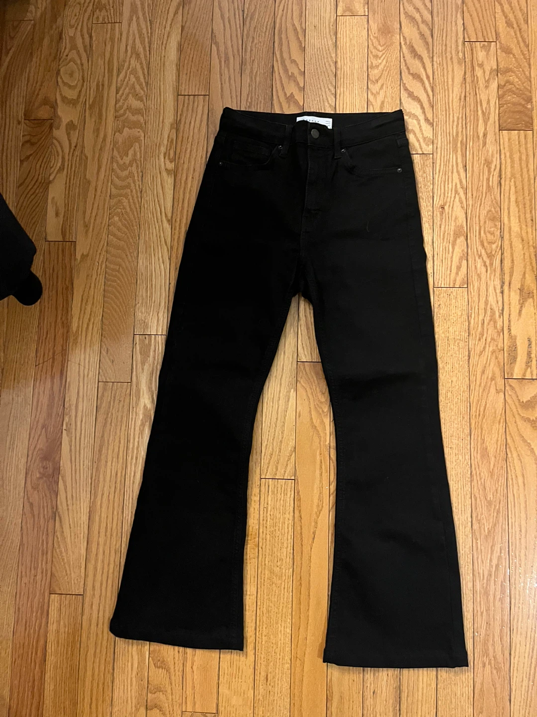 Topshop Jamie Flare Black Jeans - W28 L30