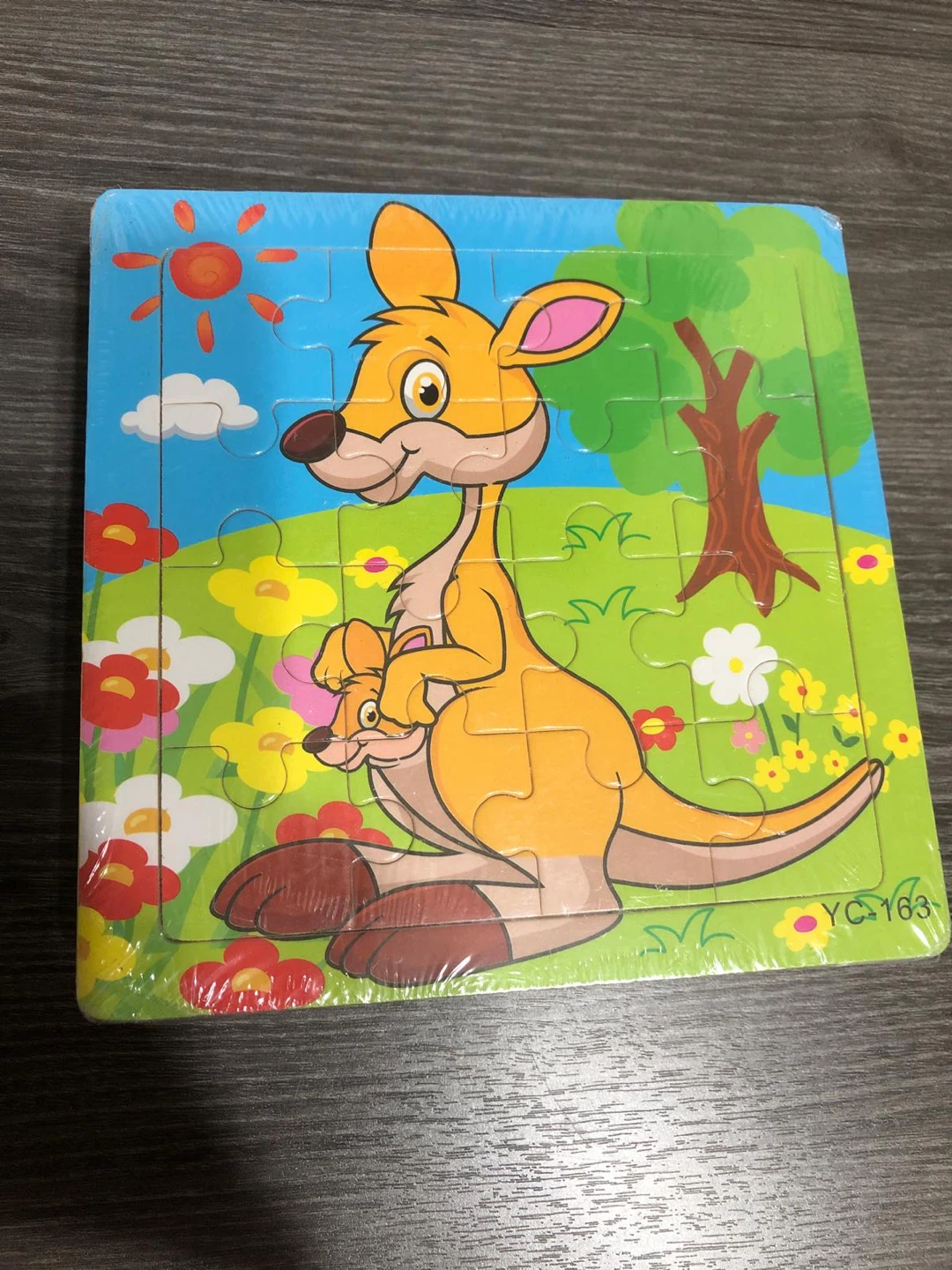Kids Kangaroo Wooden Puzzle pack of 9- New