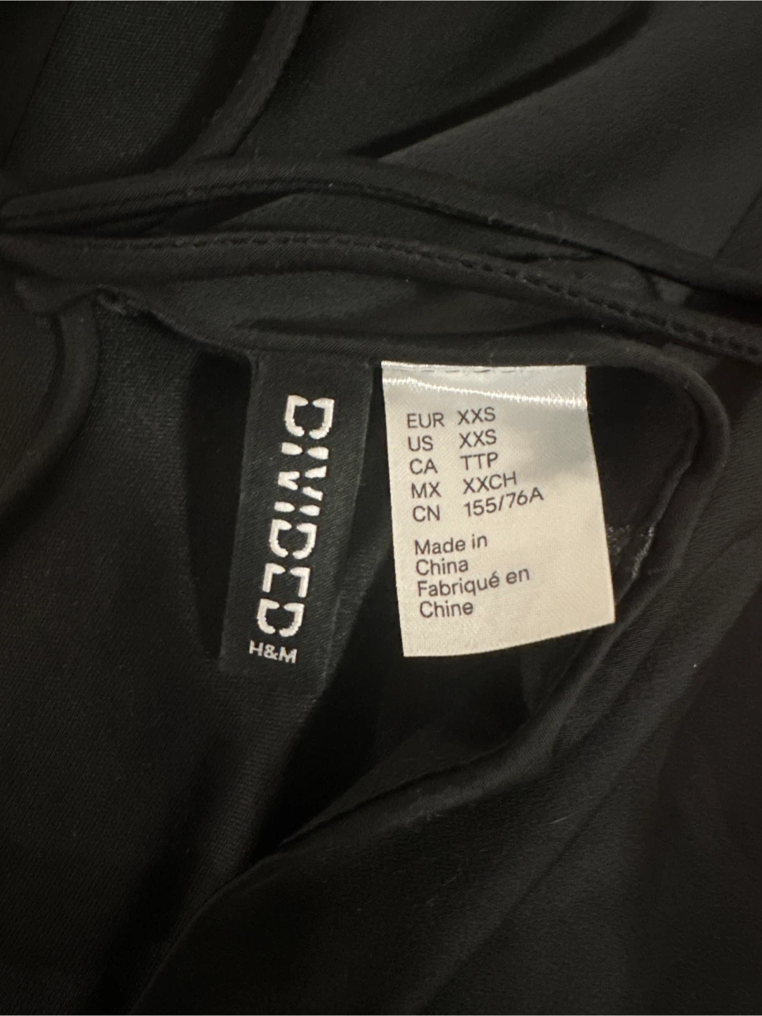 H&M Divided Black Dress - Size XXS - photo 3