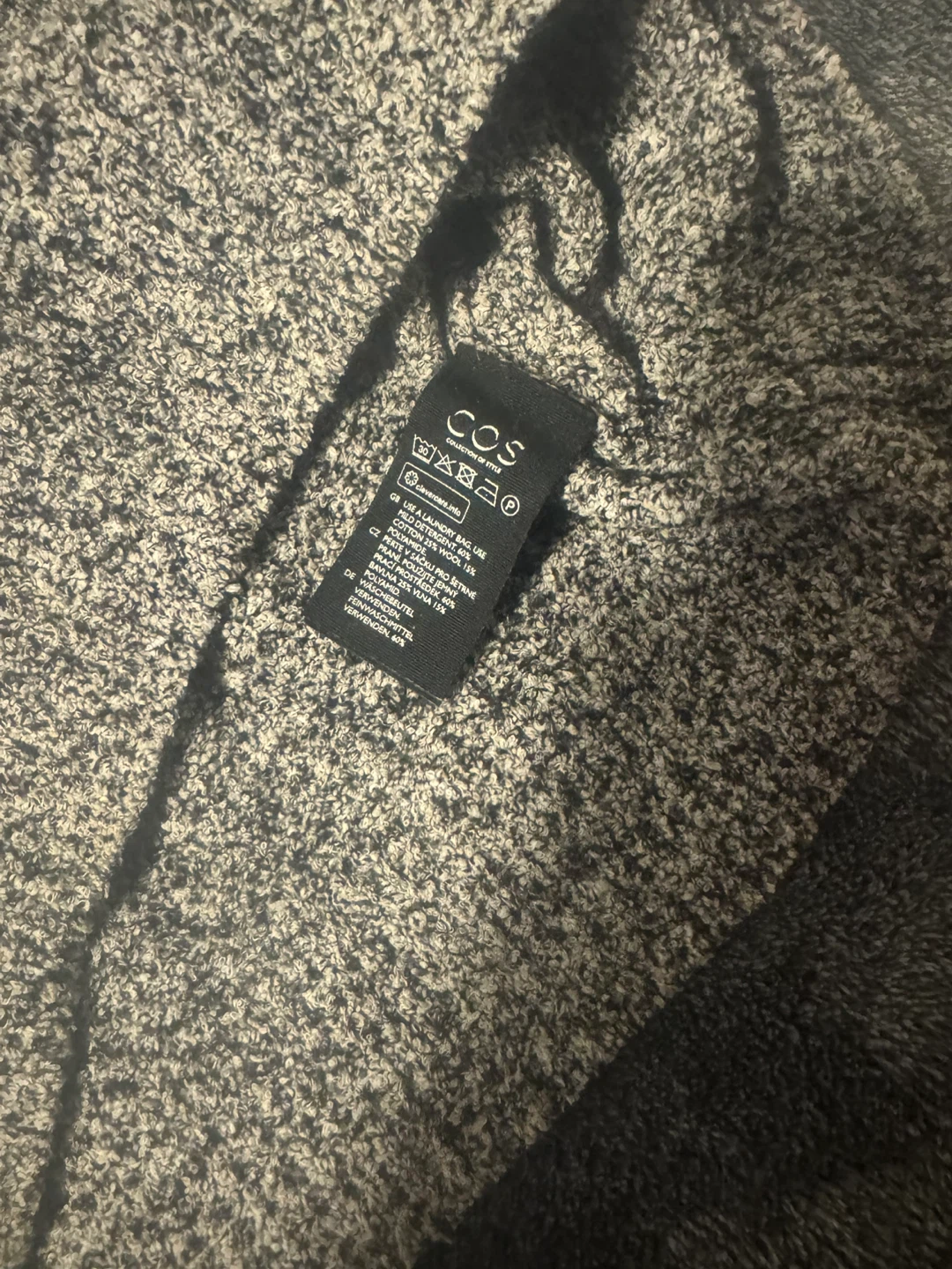 COS Grey Textured Knit Sweater - Size XS - photo 3