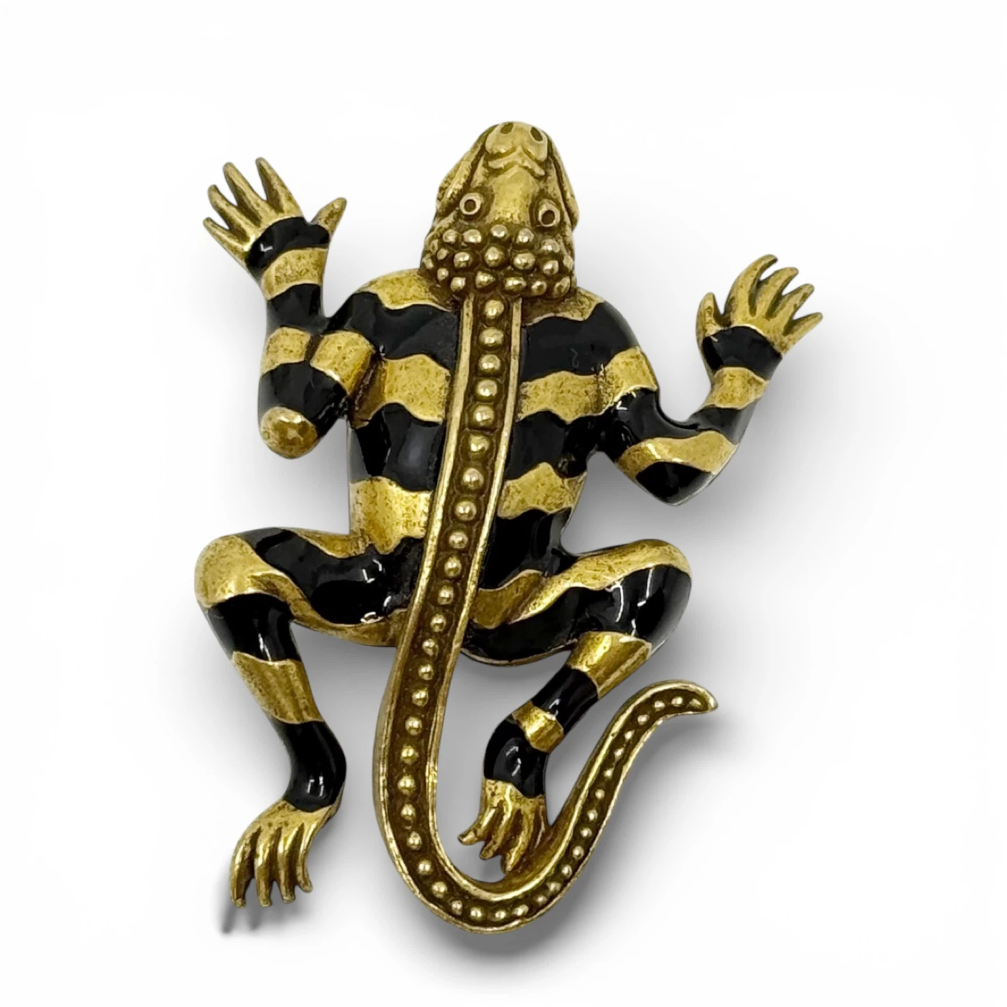 MMA Metropolitan Museum of Art enamel Egyptian Lizard God brooch