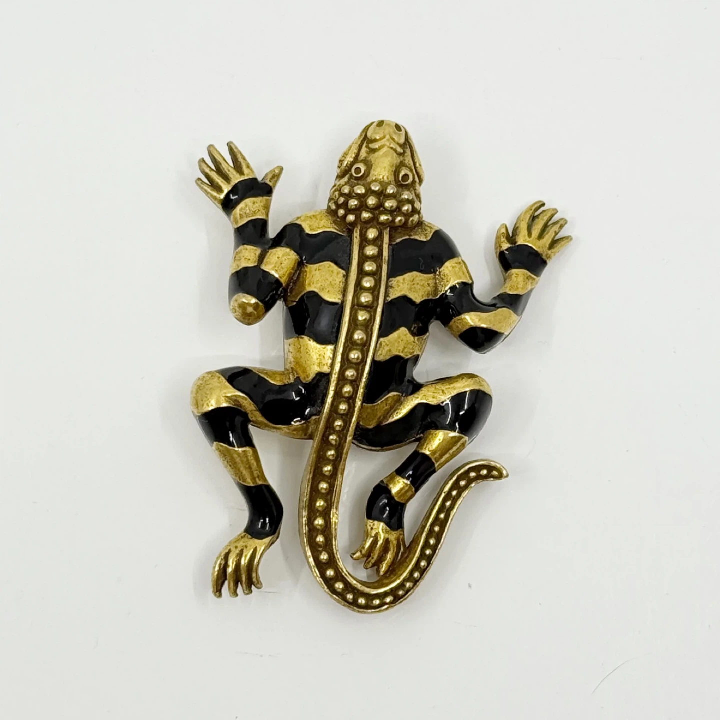 MMA Metropolitan Museum of Art enamel Egyptian Lizard God brooch - photo 3