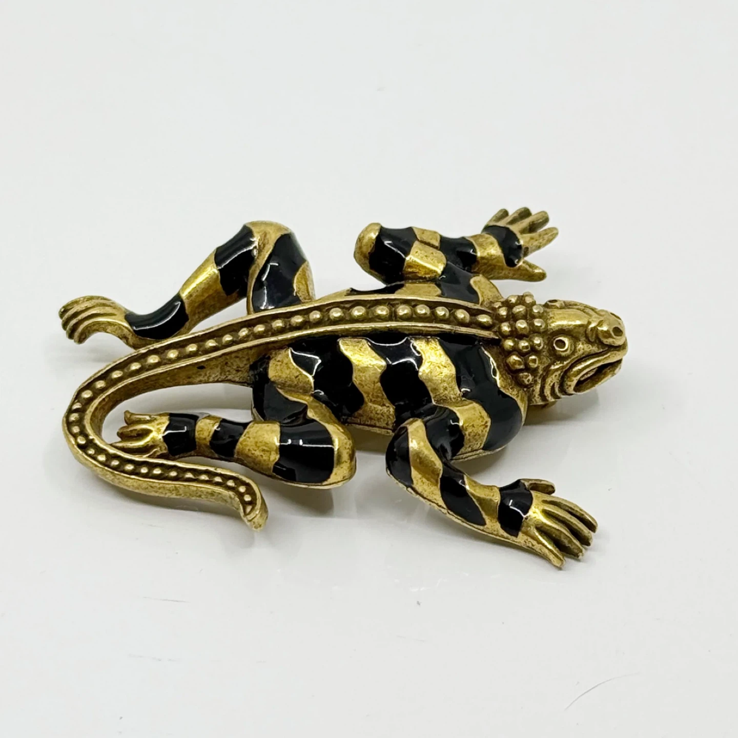MMA Metropolitan Museum of Art enamel Egyptian Lizard God brooch - photo 4