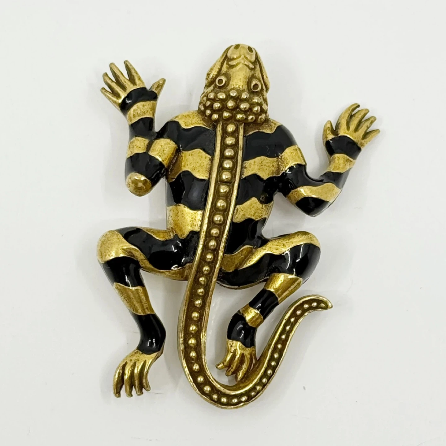 MMA Metropolitan Museum of Art enamel Egyptian Lizard God brooch - photo 2