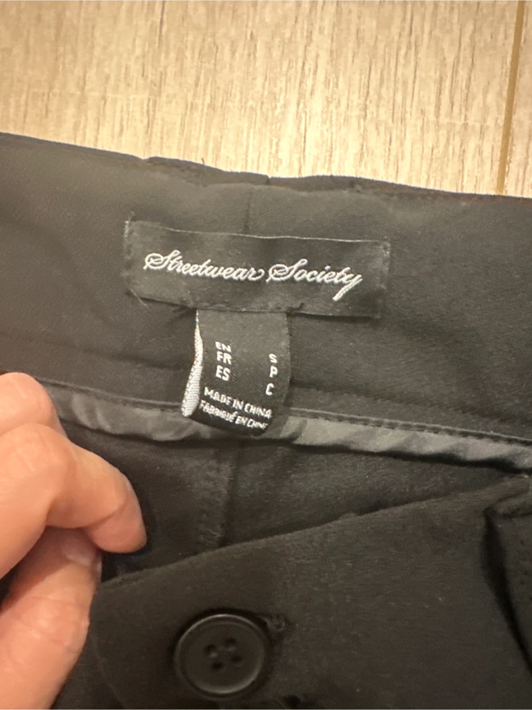 Streetwear Society Black Flare Pants - Size S - photo 2