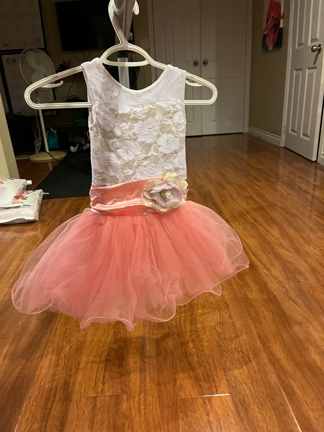 Pink and white dance tutu