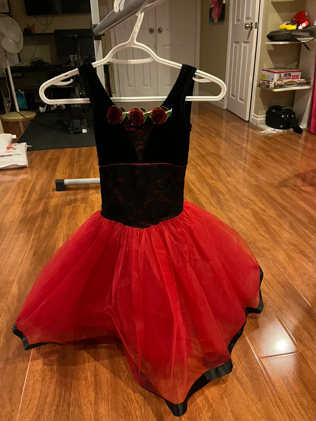 Black and red dance tutu
