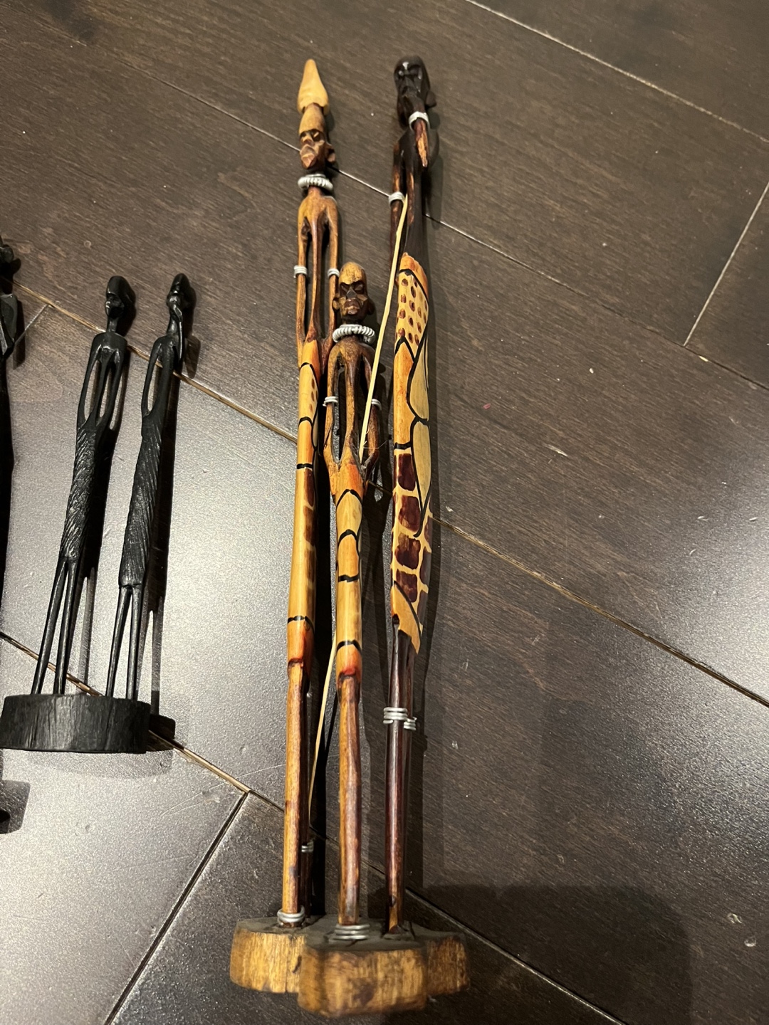 African Wood Carved Figurines - photo 3