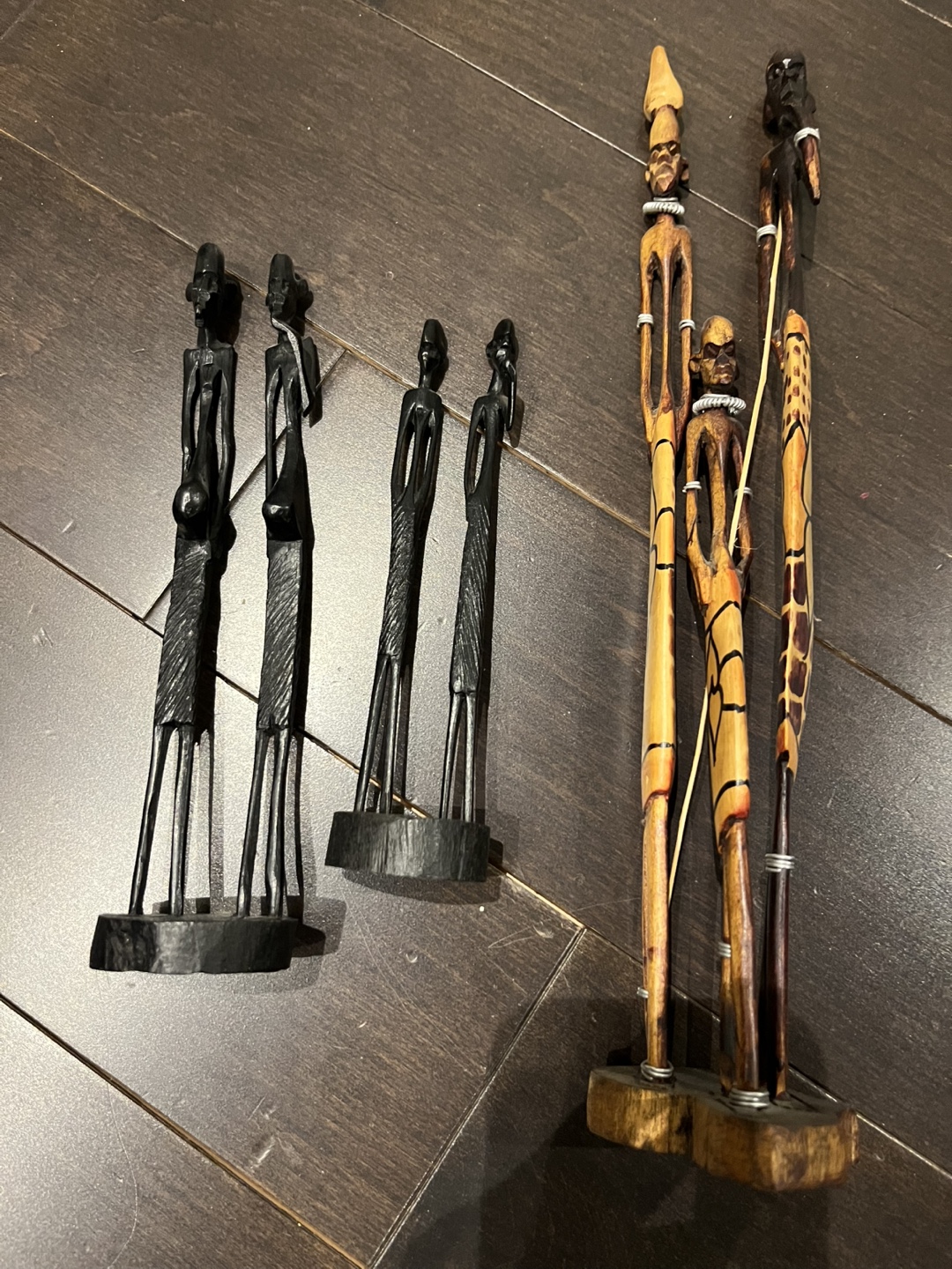 African Wood Carved Figurines - photo 2