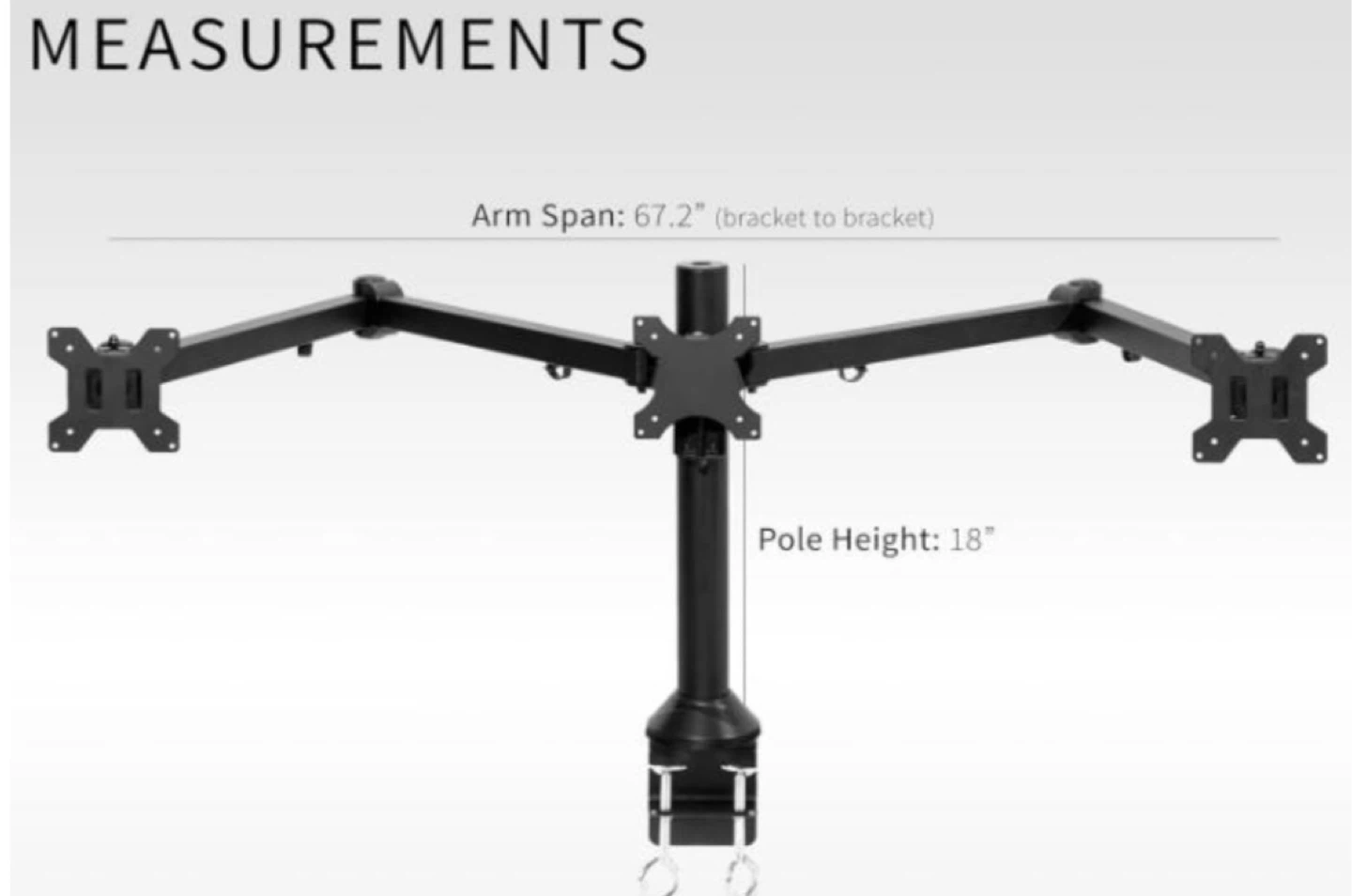 Vivo triple monitor mount - photo 2