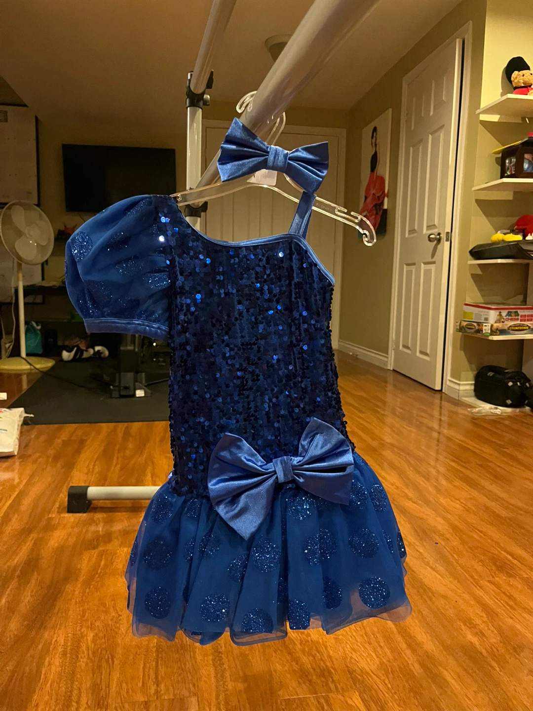 Dark blue dance costume