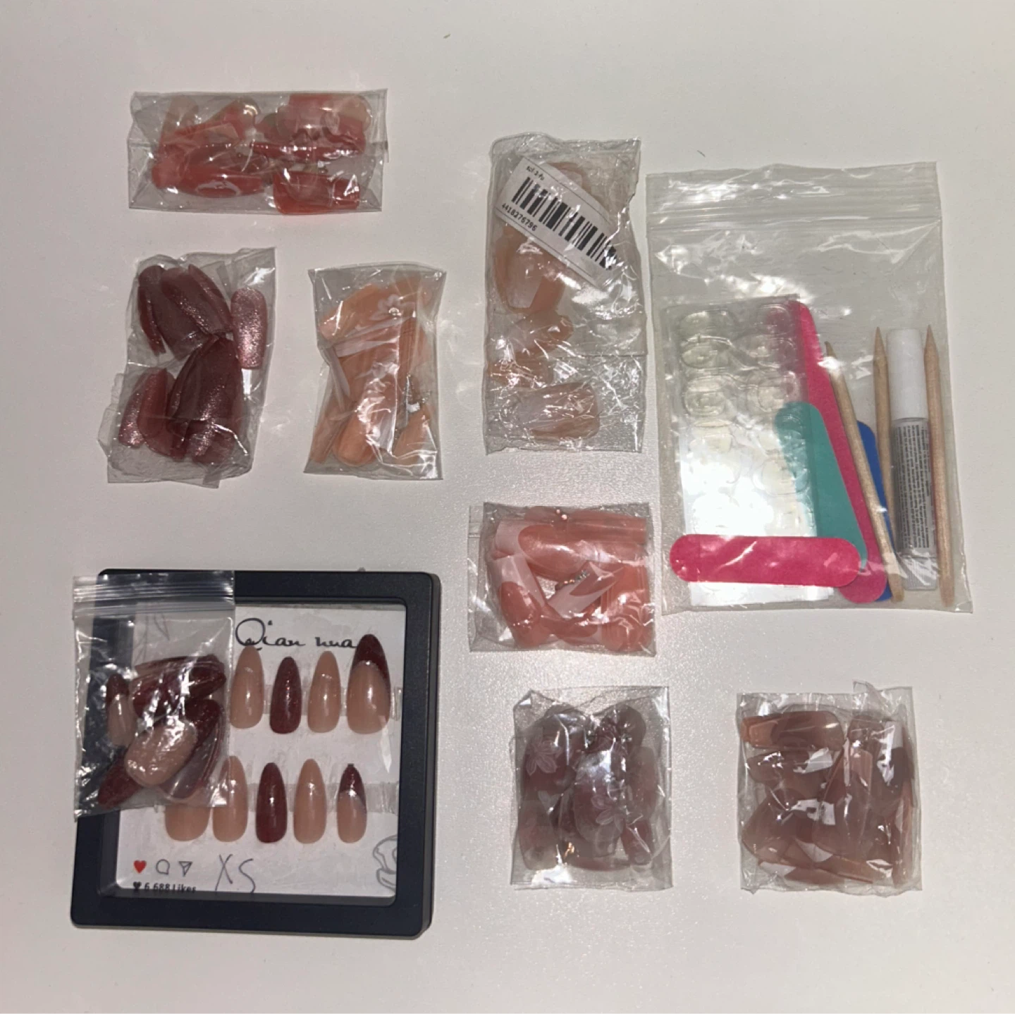 press on nails bundle + prep