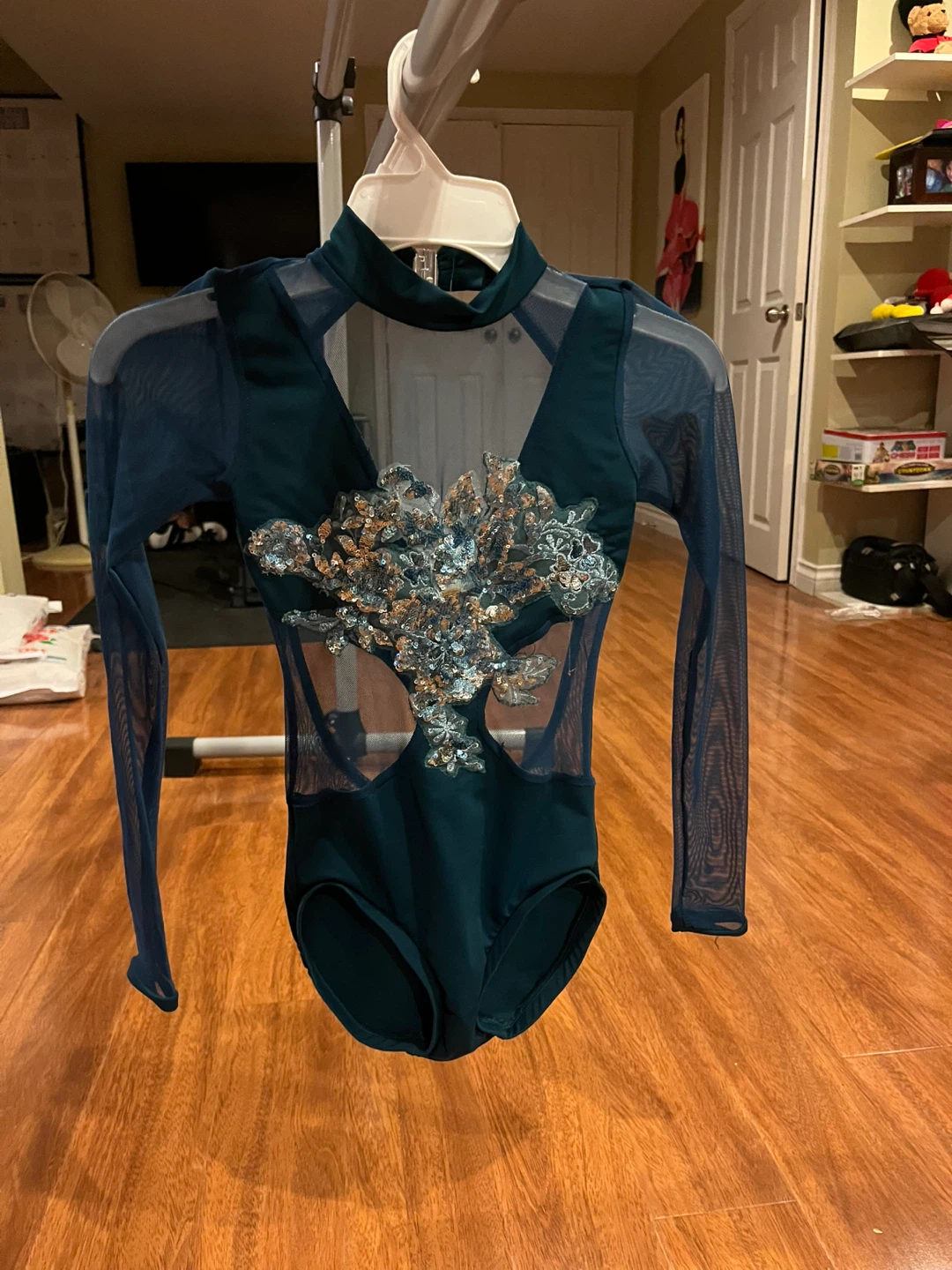 Dark blue dance costume