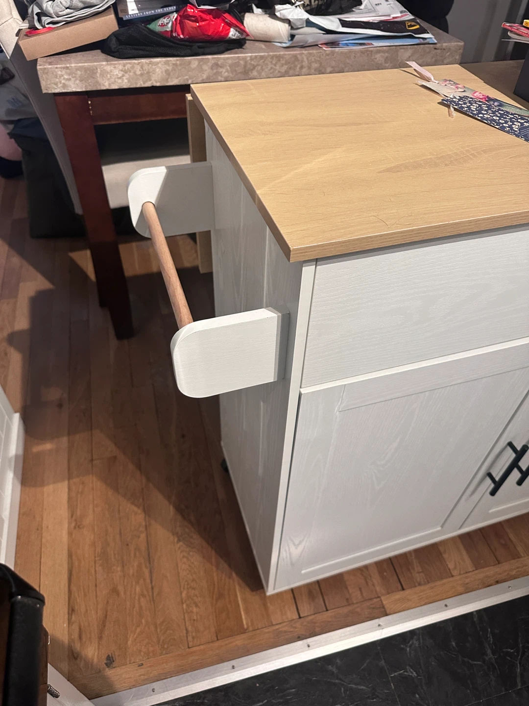 Kitchen Rolling Island with Storage - photo 5