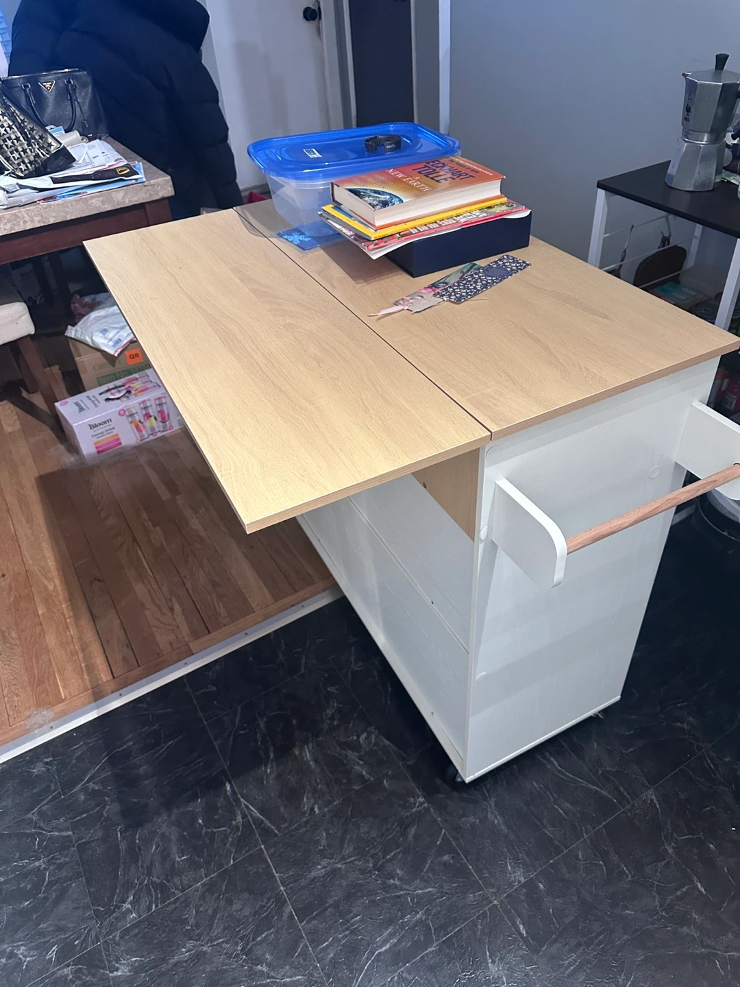 Kitchen Rolling Island with Storage