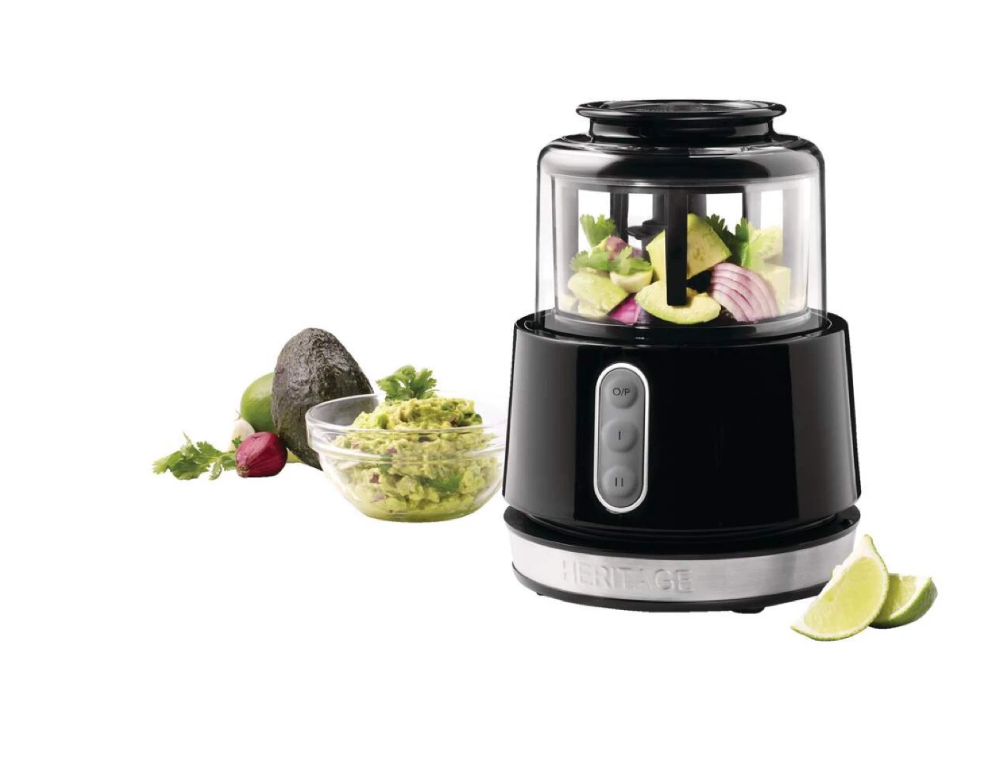 Heritage 3 Functions Electric Food Chopper, Black