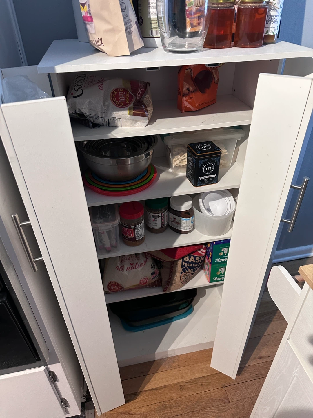 White Kitchen Storage Cabinet