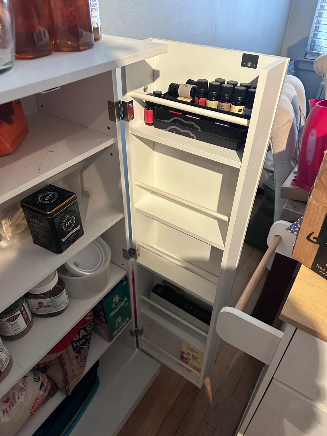 White Kitchen Storage Cabinet - photo 3