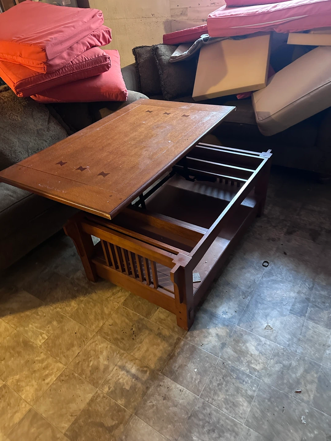 Wood Lift Top Coffee Table - photo 4