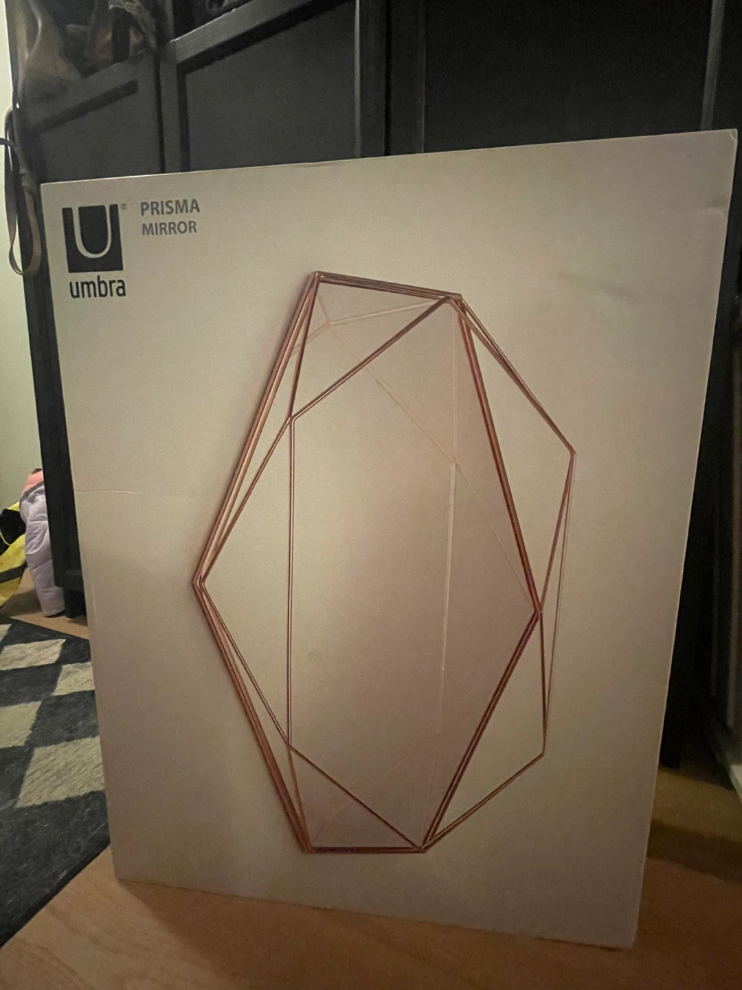 Umbra Prisma Mirror - Geometric Copper