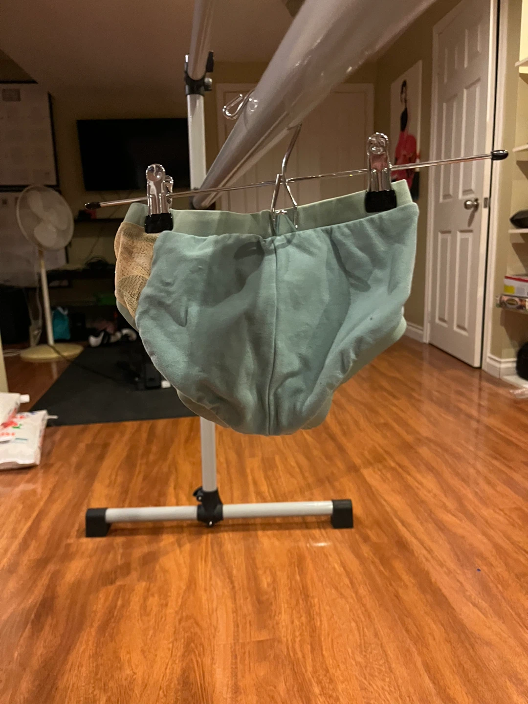 Muted blue two piece dance costume - photo 4
