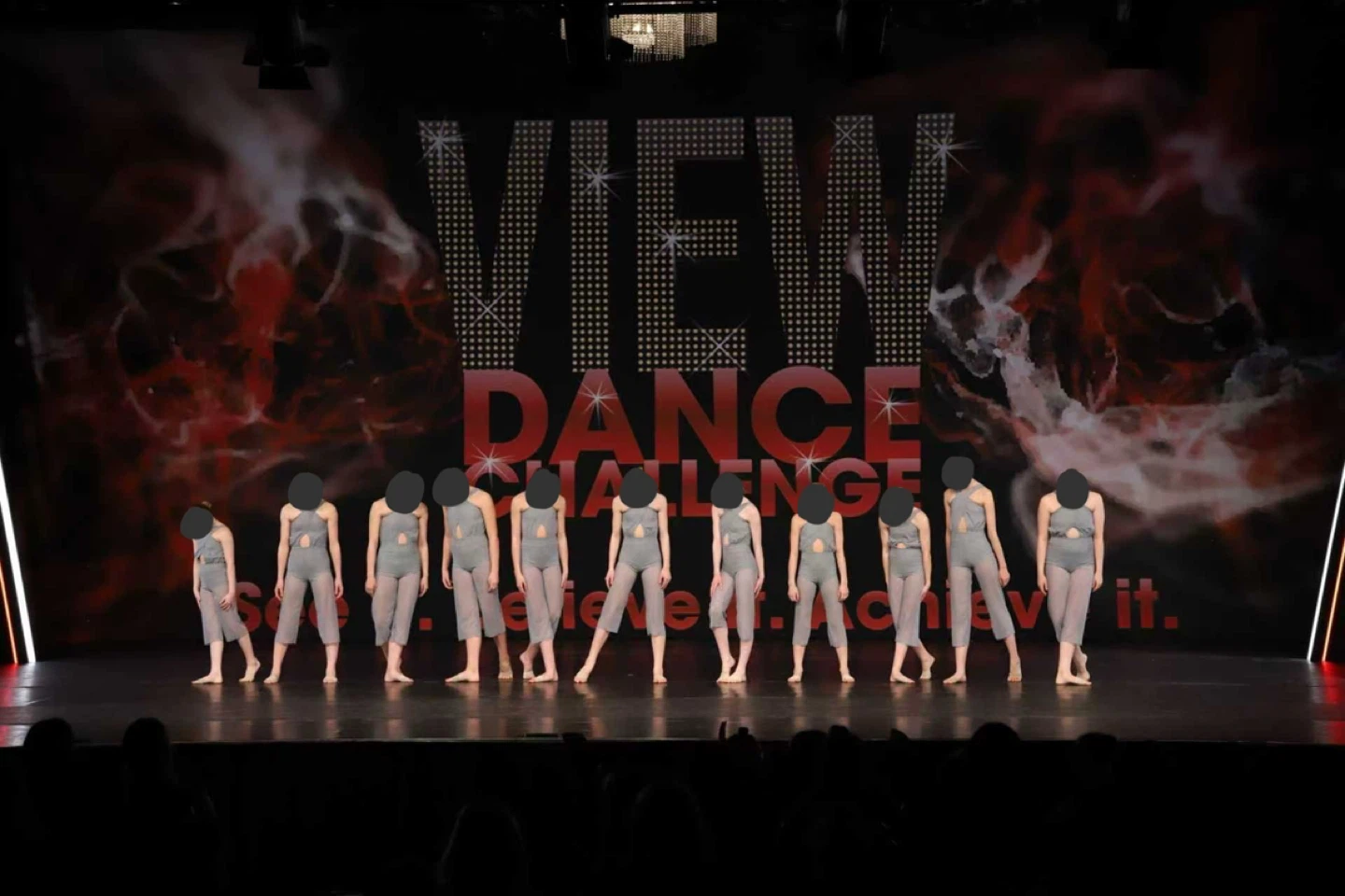 Gray jumpsuit dance costume - photo 3