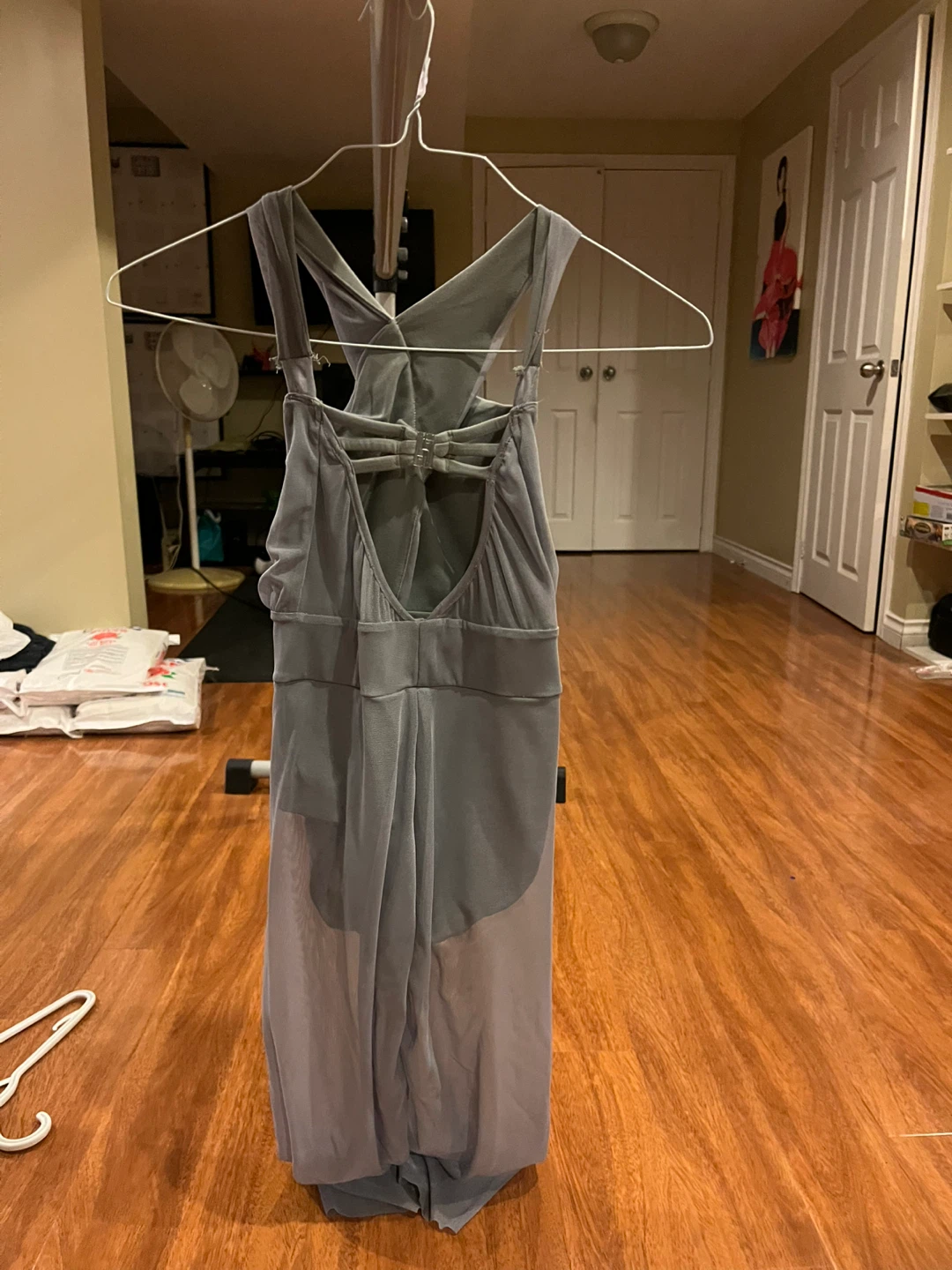 Gray jumpsuit dance costume - photo 2