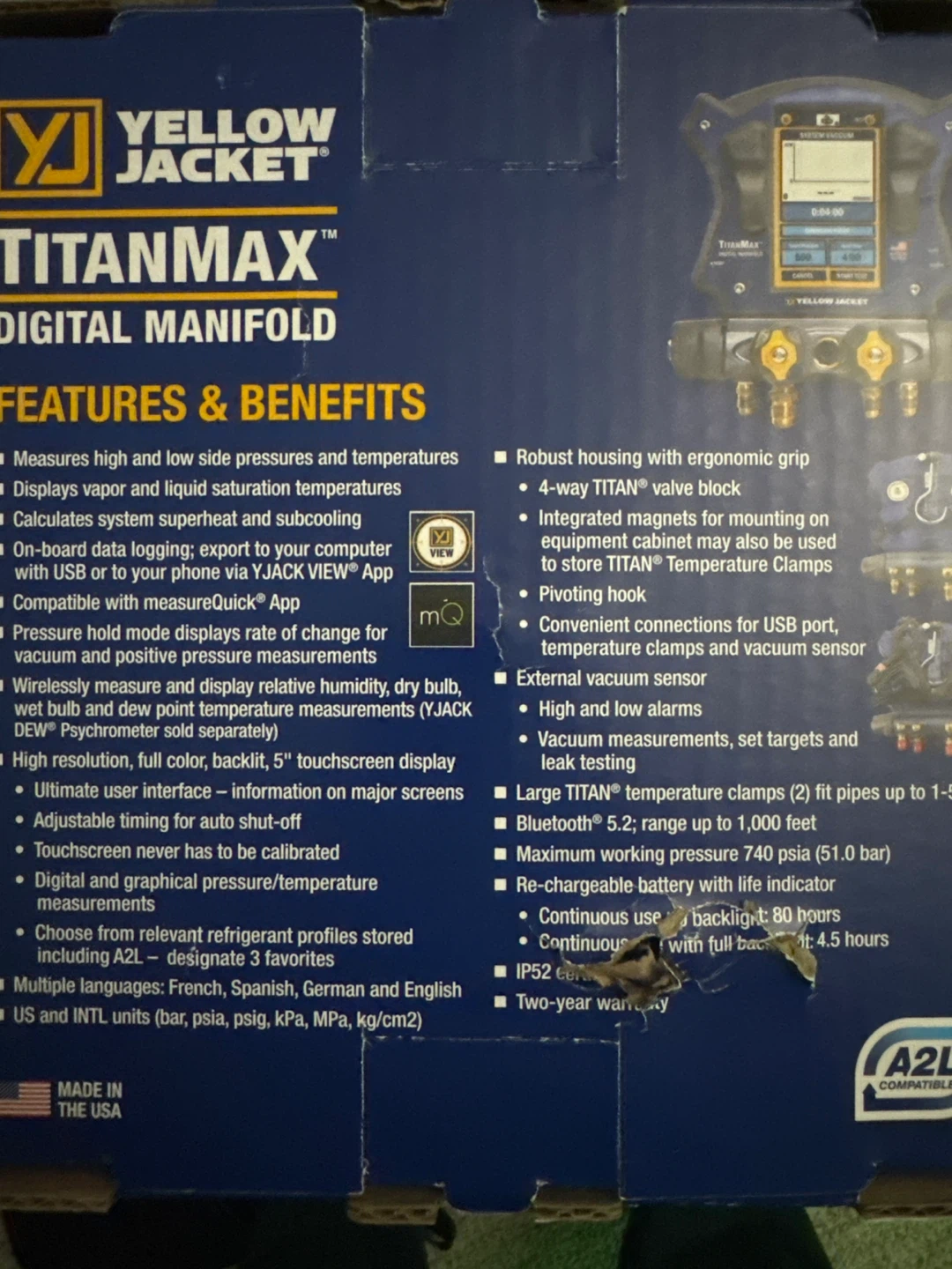 Yellow Jacket TitanMAX Digital Manifold - photo 3