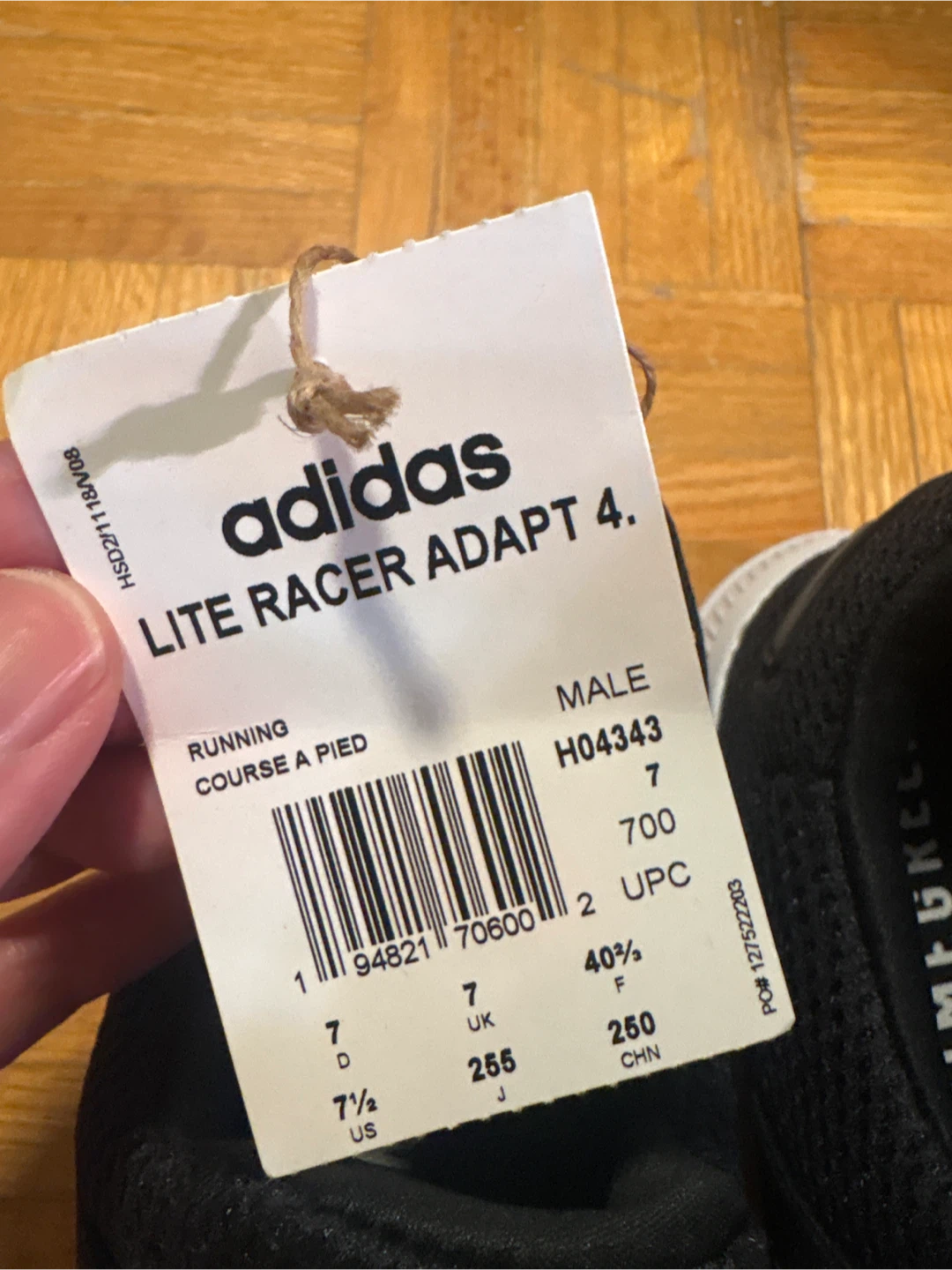 Adidas Lite Racer Adapt 4.0 Mens Size 7.5 US - photo 2