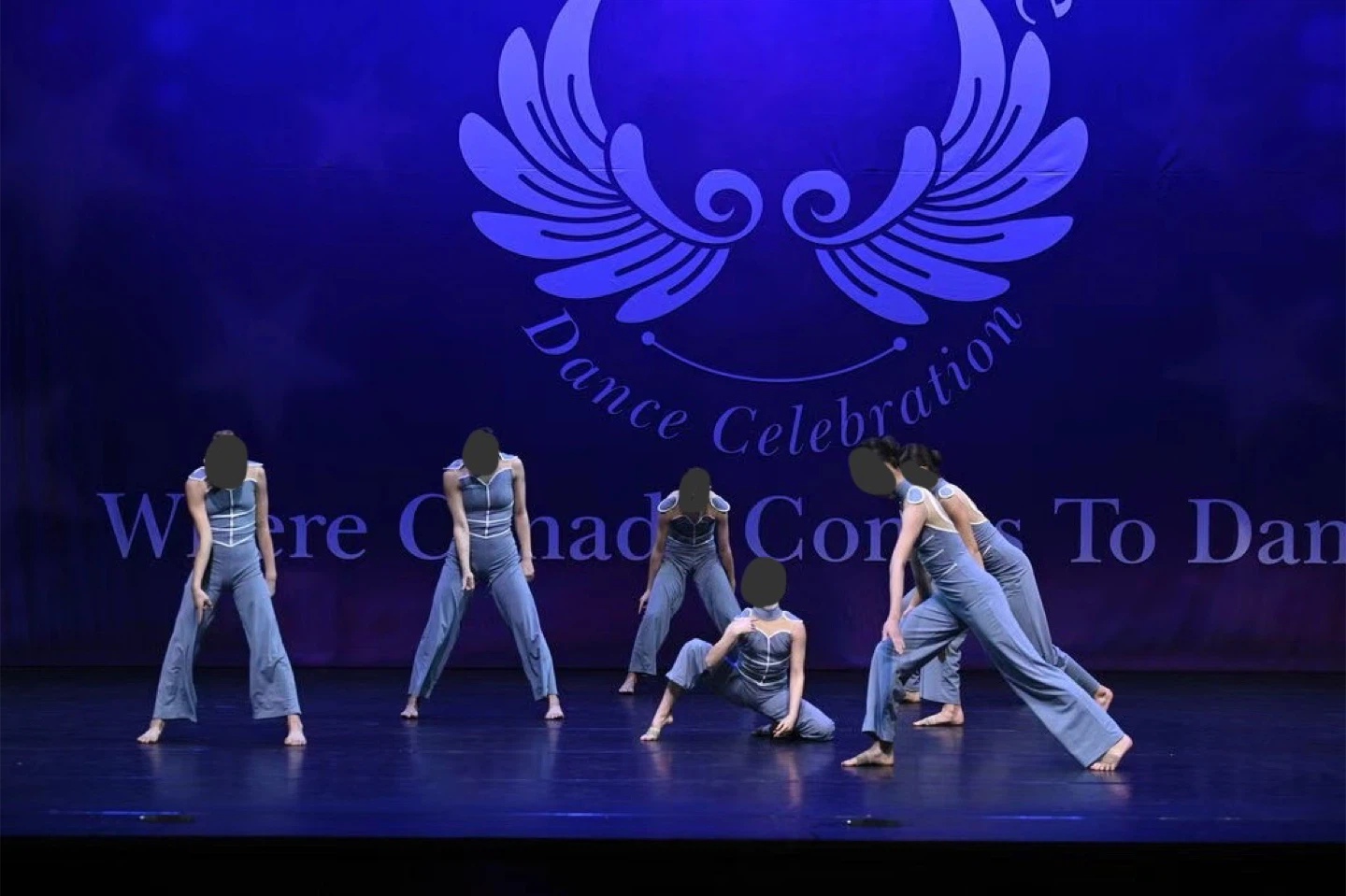 Blue jumpsuit dance costume - photo 3