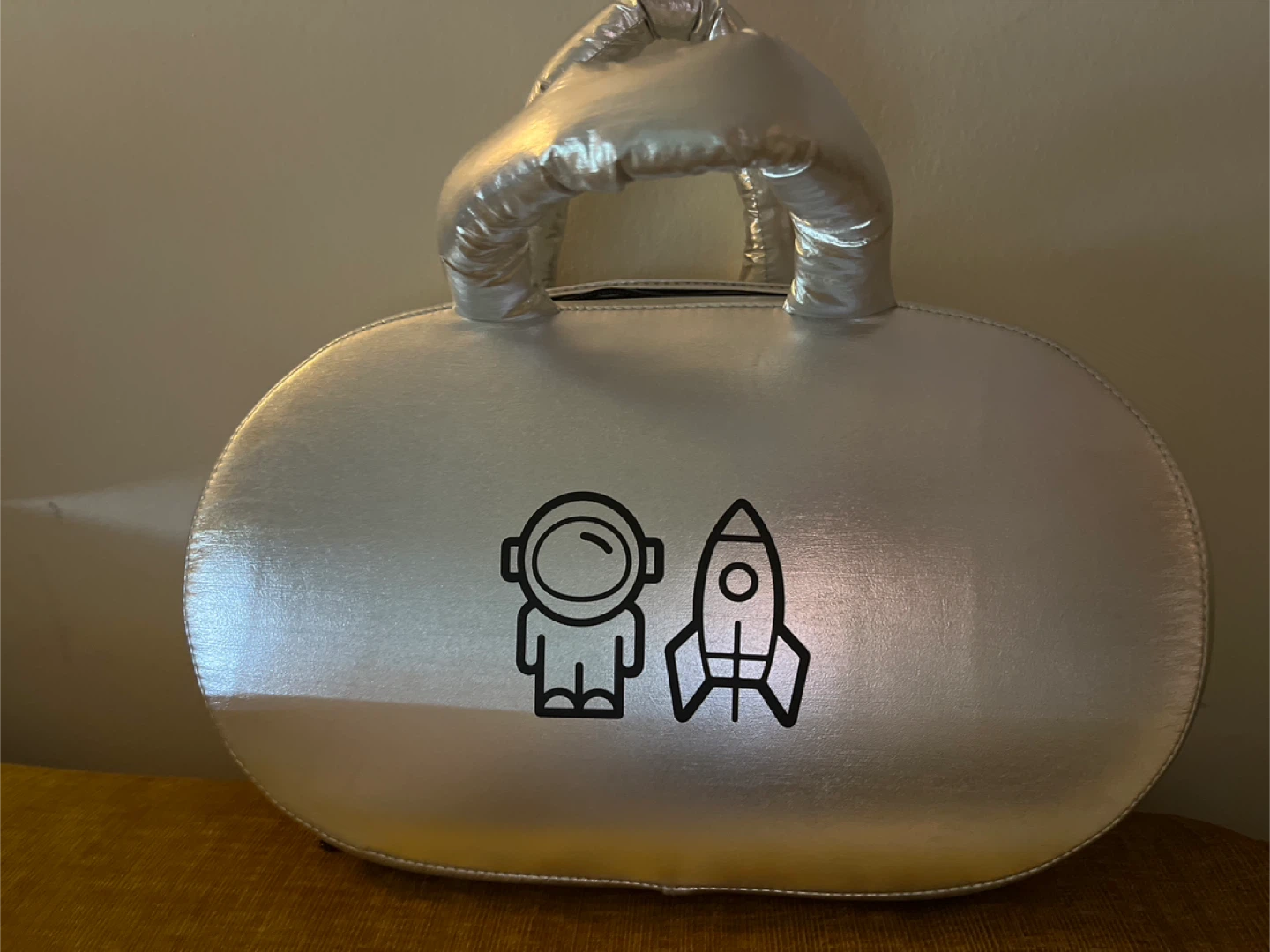 SpoiledChild Jeremy Scott Silver Handbag
