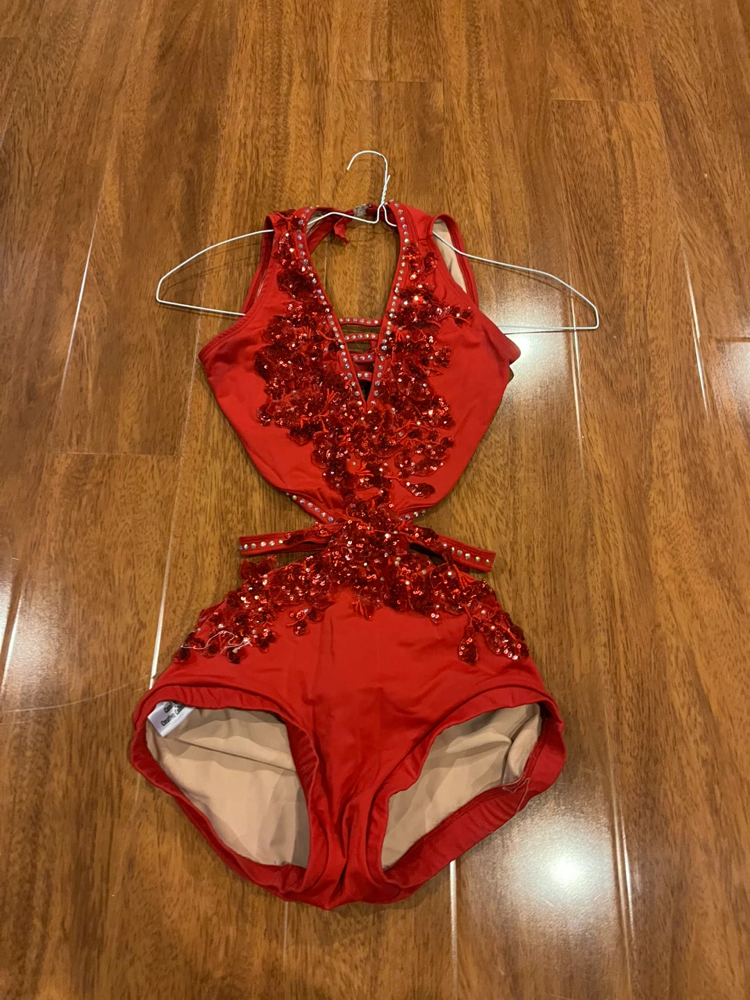 Red dance costume