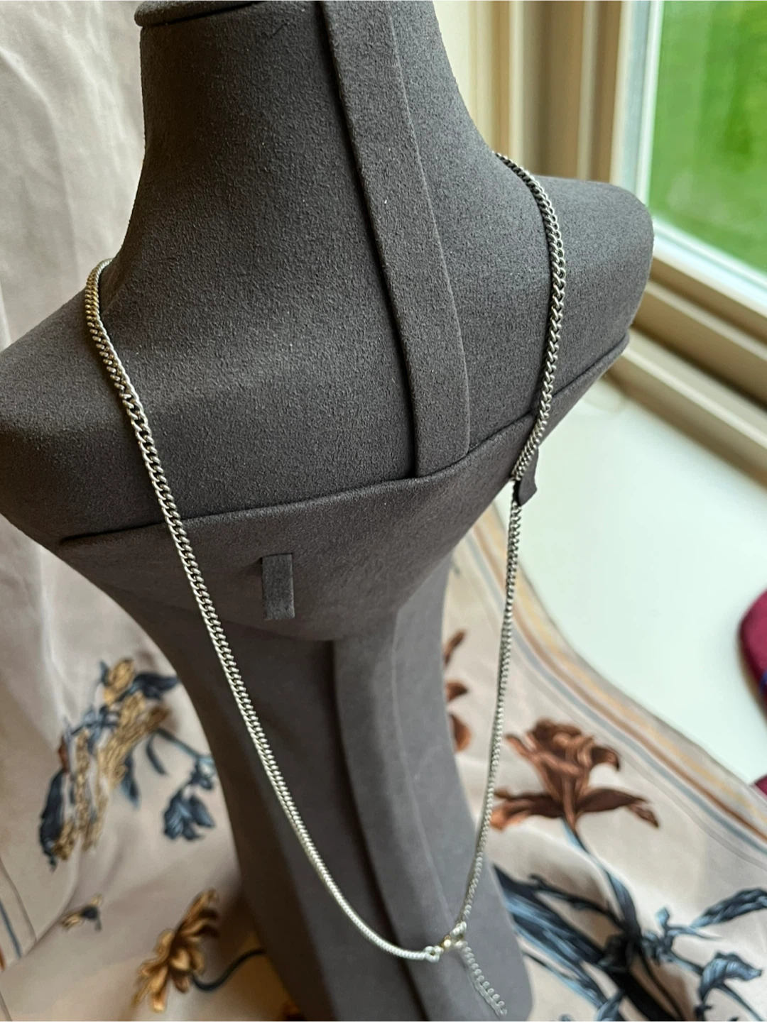 Silver Tone Tribal Coin Statement Necklace - photo 2
