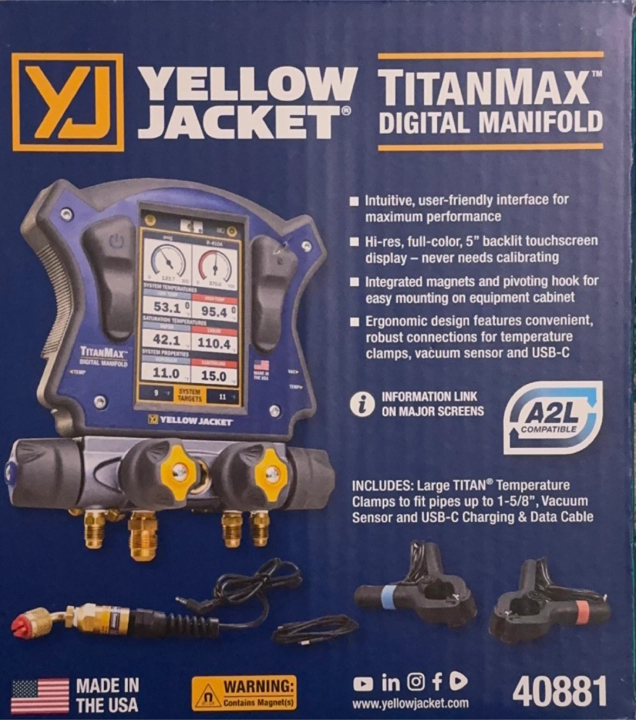 Yellow Jacket TitanMAX Digital Manifold