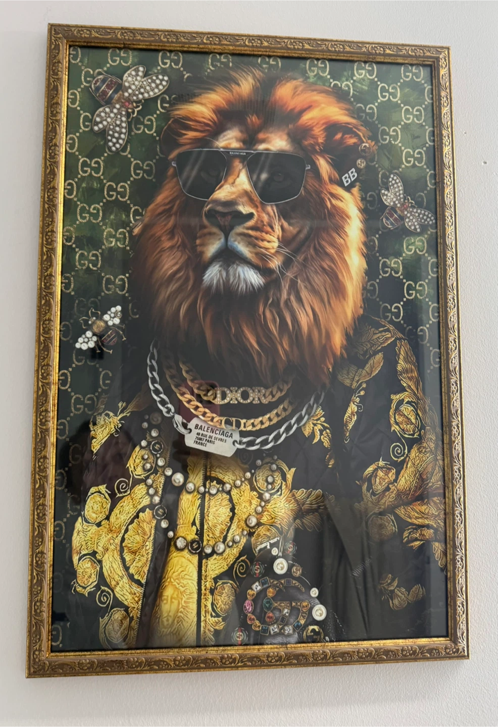 Gucci Tiger Framed Art