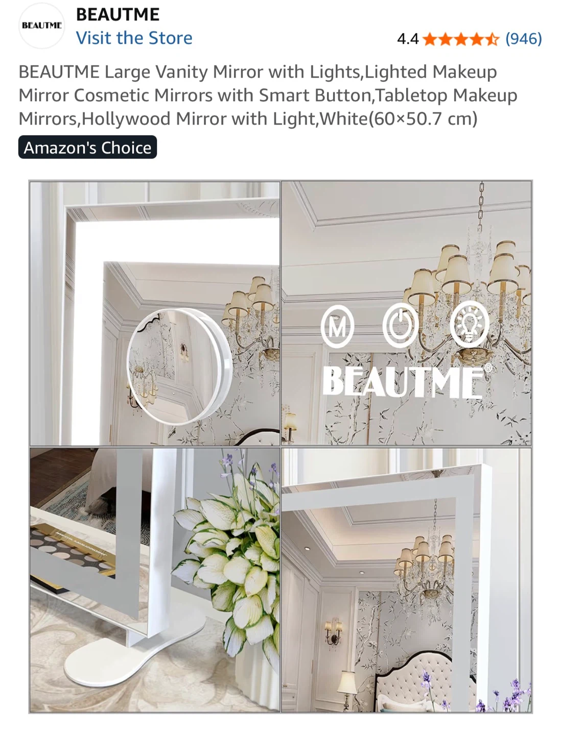 BEAUTME Lighted Vanity Mirror - 60x50.7cm - photo 4
