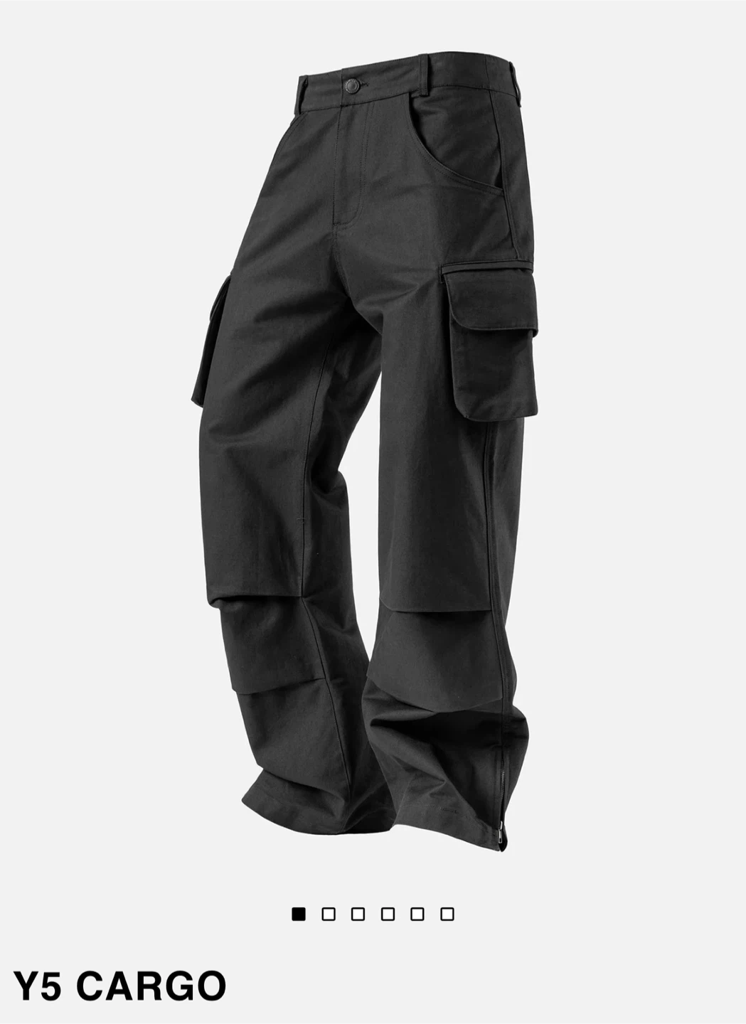 Y5 Cargo Black Pants - photo 2
